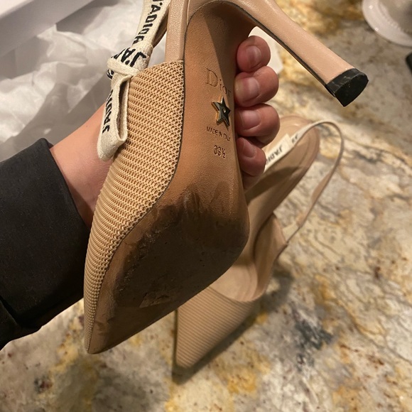 Dior J’adior Nude Slingback Pump in 39 1/2 - 9.5 - Picture 15 of 16